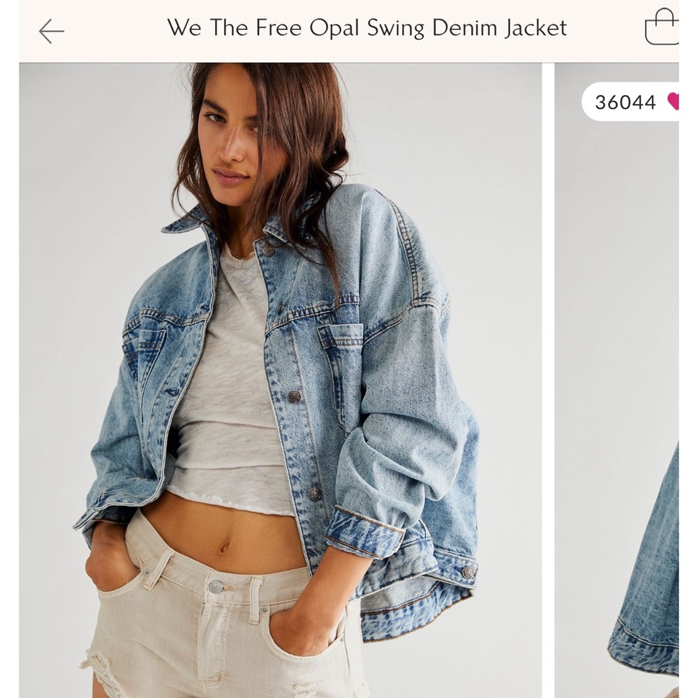 We The Free Blue Jean Jacket